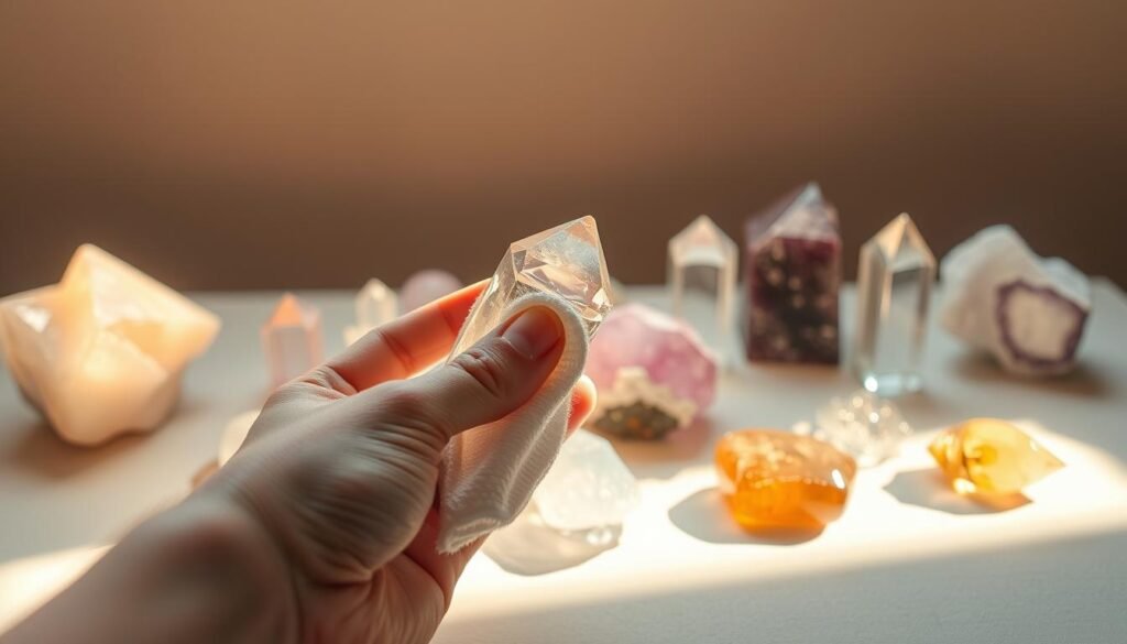 Caring for crystals