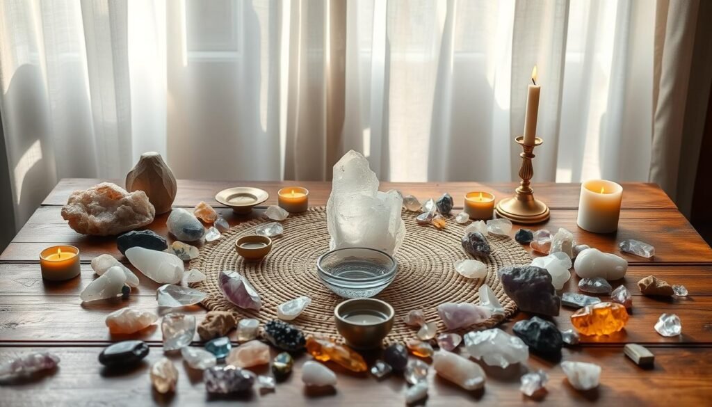 Crystal rituals for self-growth