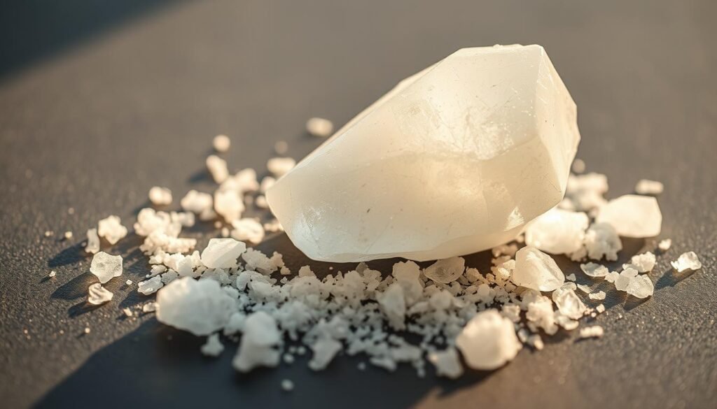 cleansing crystal with salt