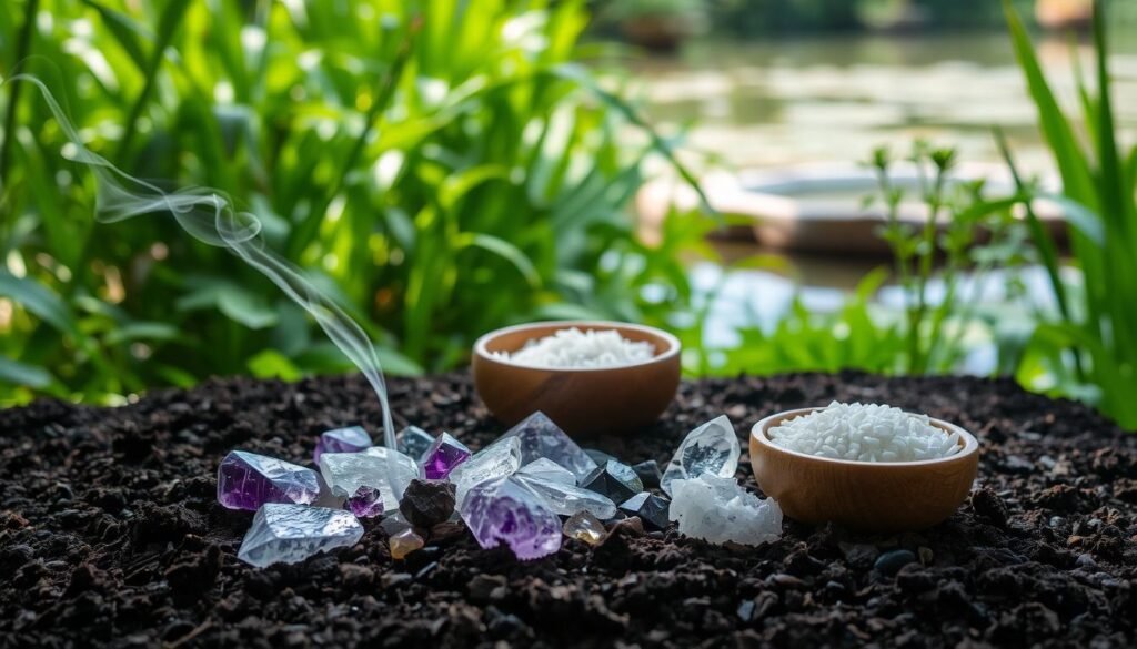 earth-based crystal cleansing