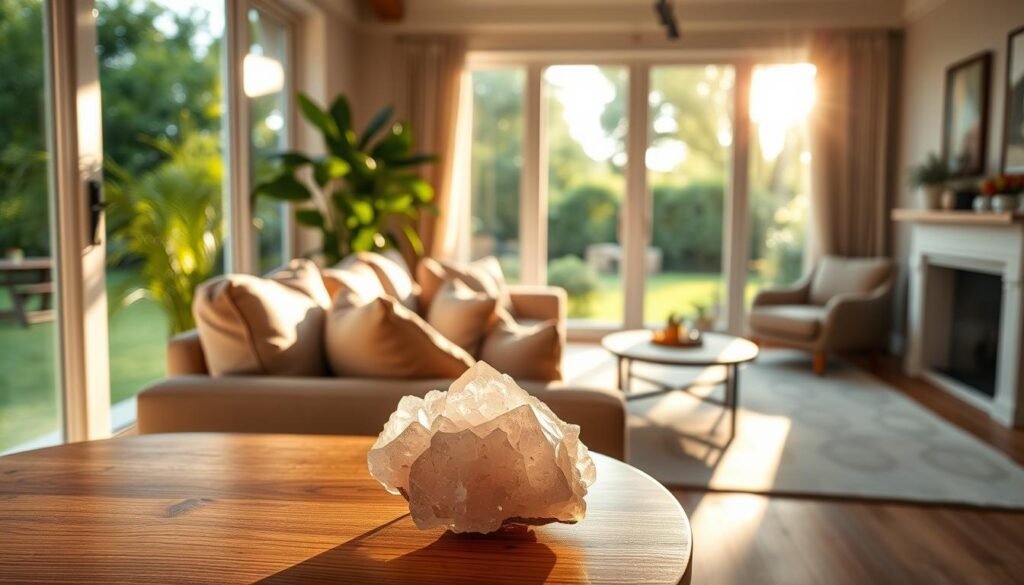 rose quartz in home