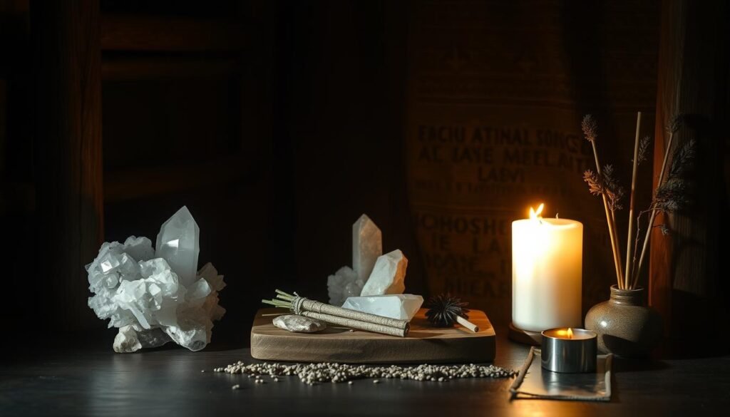 sacred space for crystal cleansing