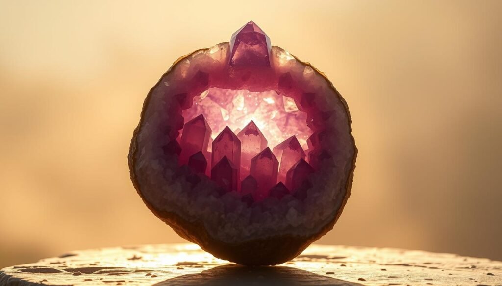 sunlight charging crystal